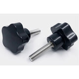 Plum blossom handle screw, star-shaped plastic handle, five-pointed star handle, bakelite handwheel, hand-tightening screw, screw, bolt